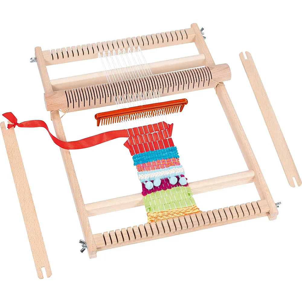 Goki Webrahmen aus Holz f�r die Schule mit Kamm  25 cm