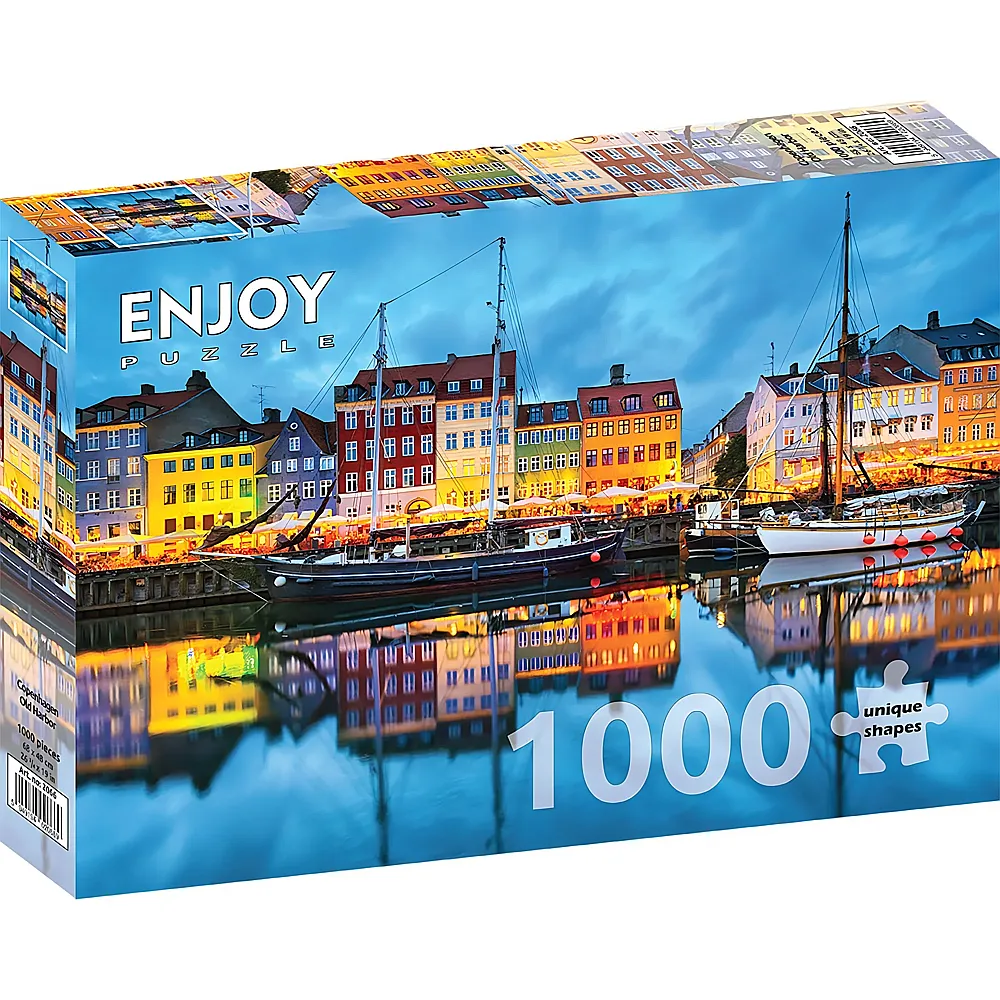 Enjoy Puzzle Alter Hafen von Kopenhagen - 1000 Teile