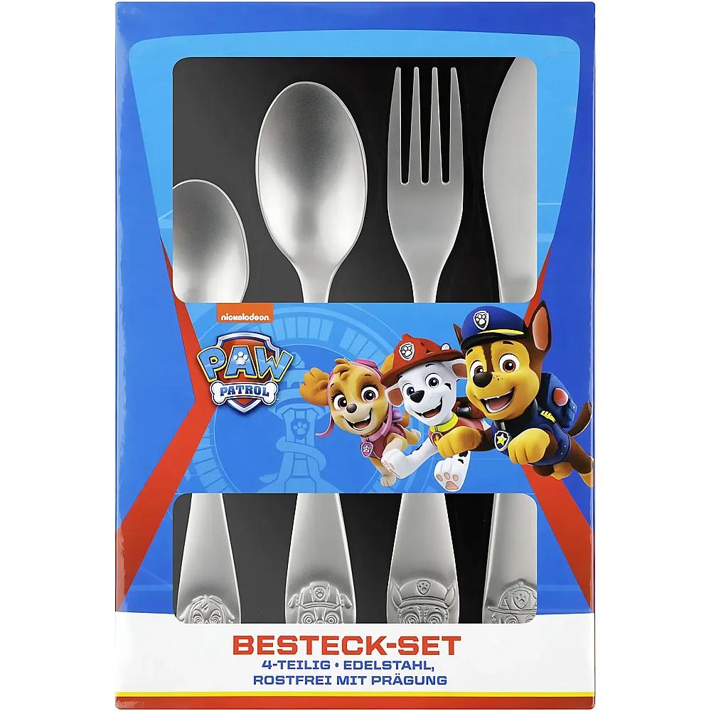 p:os Paw Patrol Besteck-Set Edelstahl - 4 Teile