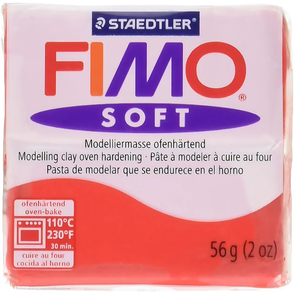 Fimo Soft Modelliermasse Indischrot - 56 g | Kneten & Formen