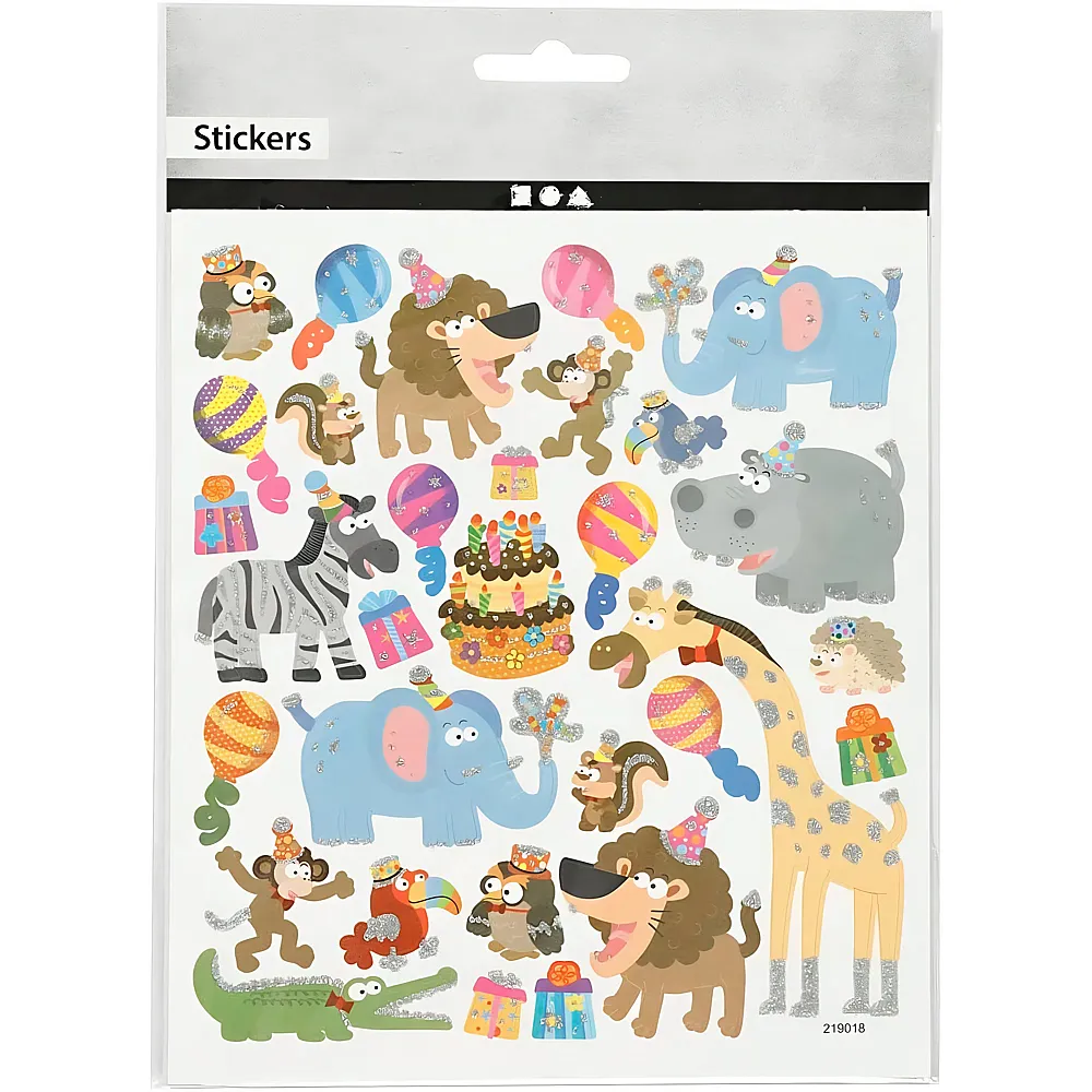 Creativ Company Sticker Tiere-Geburtstag