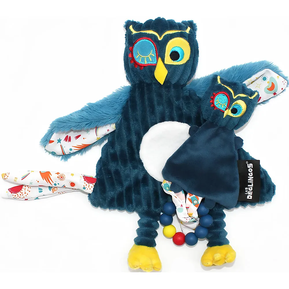 Les D�glingos Gift Box Baby & Teething Ring Astros The Owl