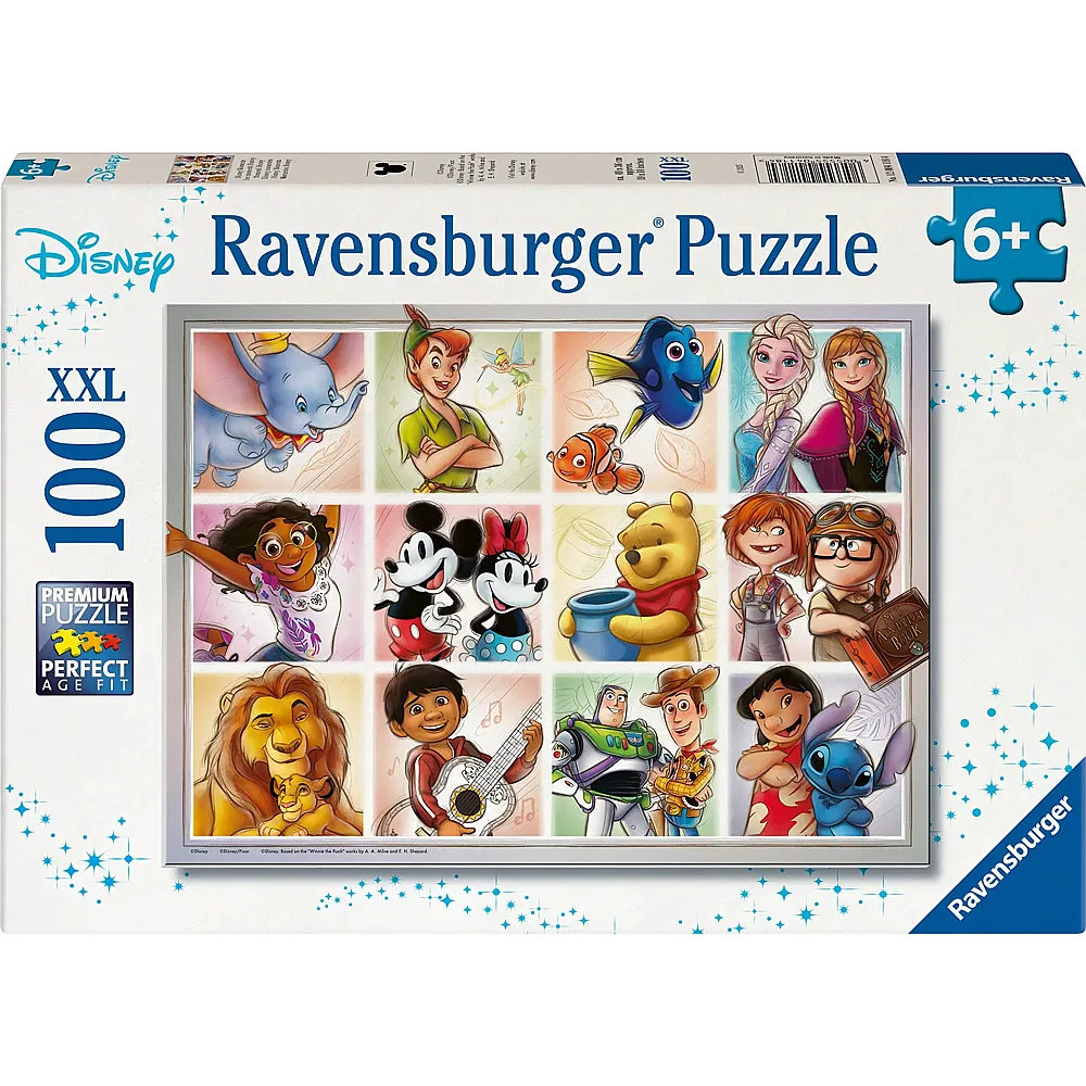 Ravensburger Puzzle Disney Multicharacter - 100 Teile
