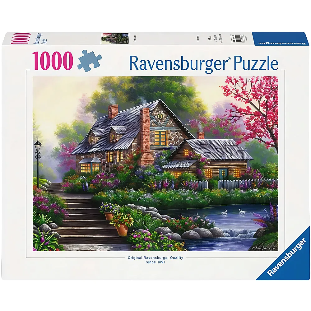 Ravensburger Puzzle Romantisches Cottage 1000Teile