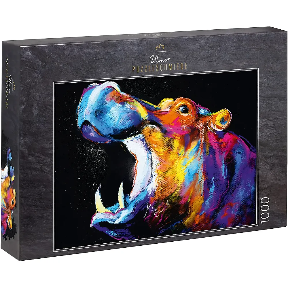 Ulmer Puzzleschmiede Funky Hippo - 1000 Teile
