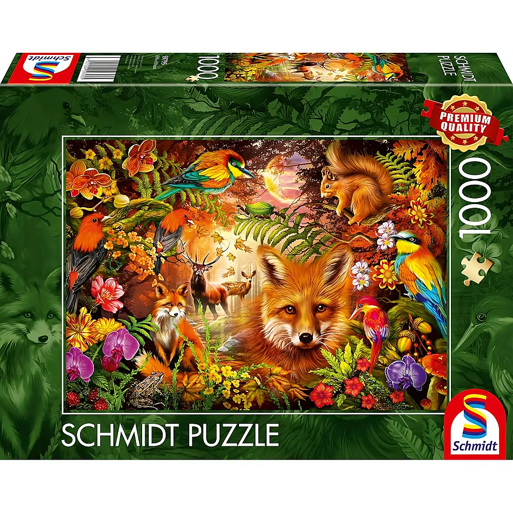 Schmidt Puzzle Bl�ten, Fell und Federn - 1000 Teile