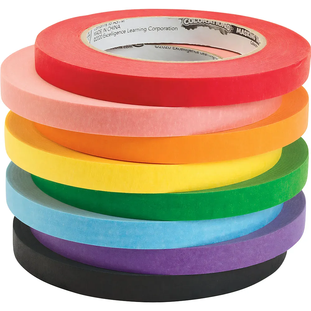 Colorations Abdeckband in 8 Farben, 55 Meter pro Farbe