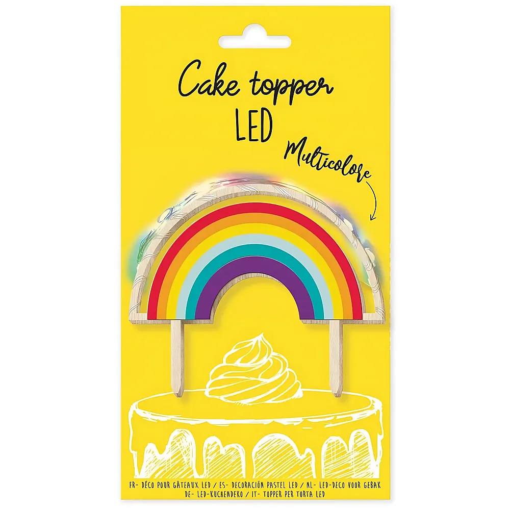 ScrapCooking Tortenaufsatz mit Led Rainbow