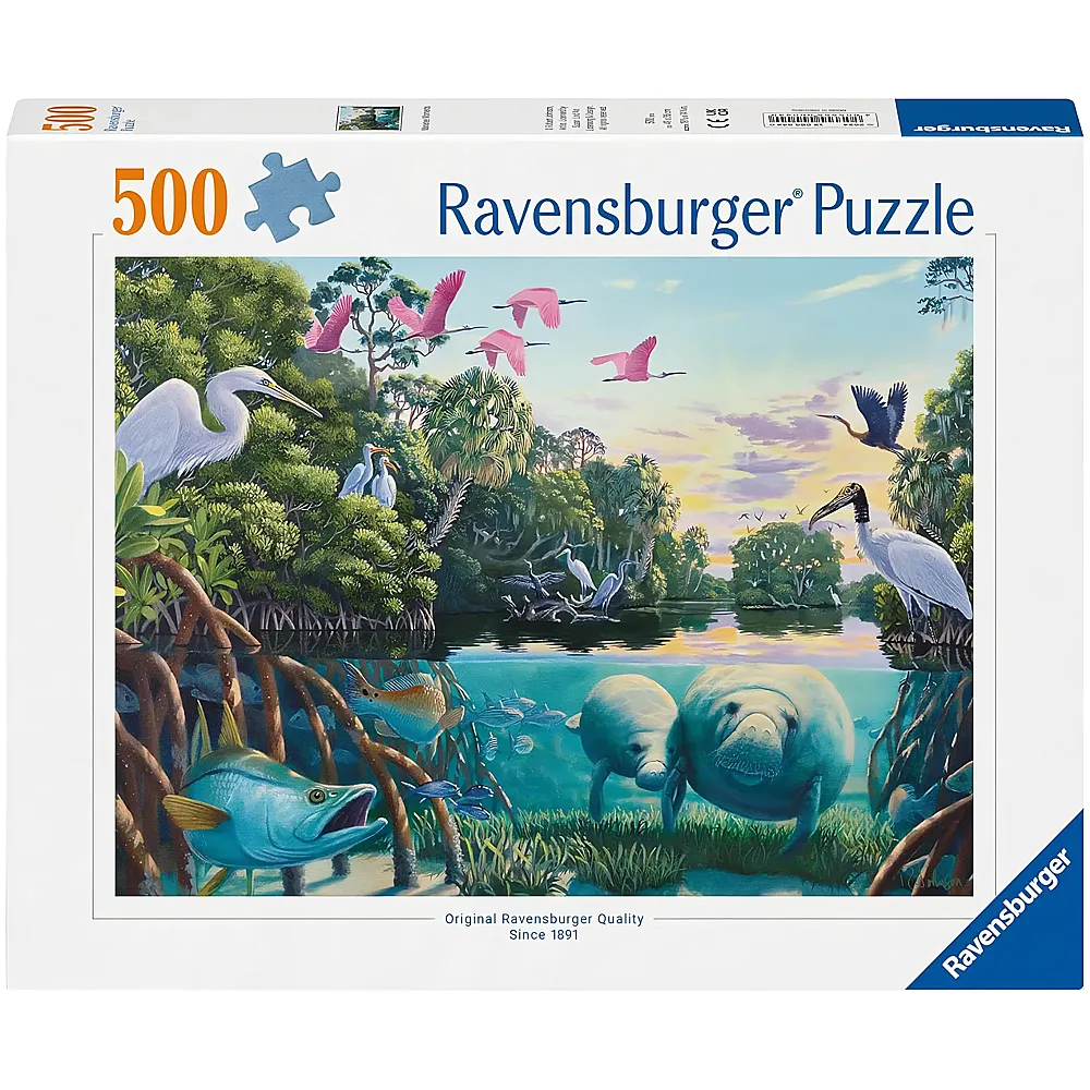 Ravensburger Puzzle Manatee Moments 500Teile