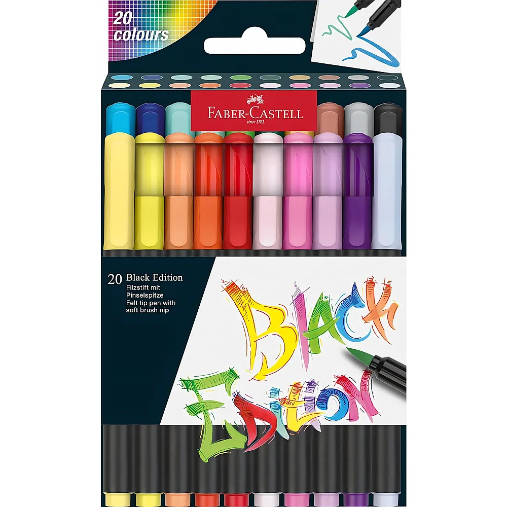 Faber-Castell Filzstifte Black Edition 20Teile