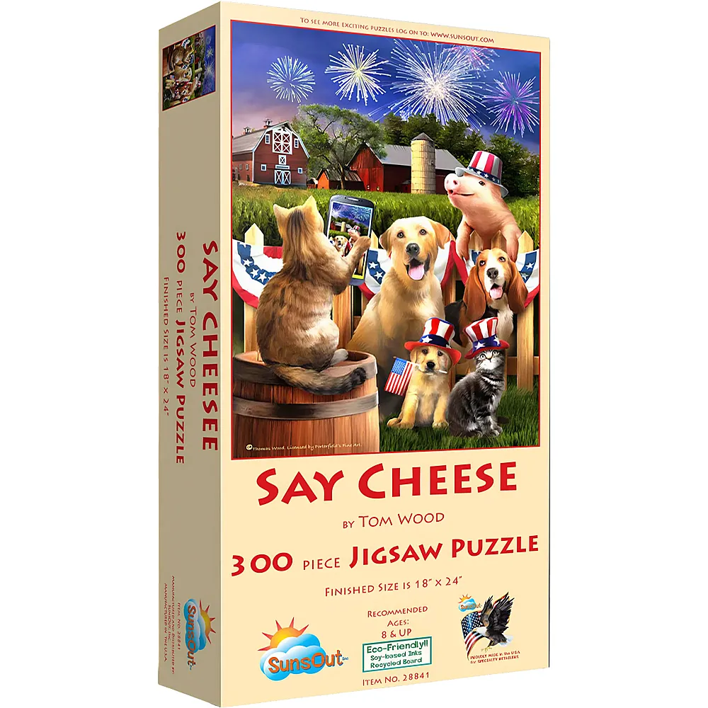 SunsOut Puzzle Tom Wood Say Cheese - 300 Teile