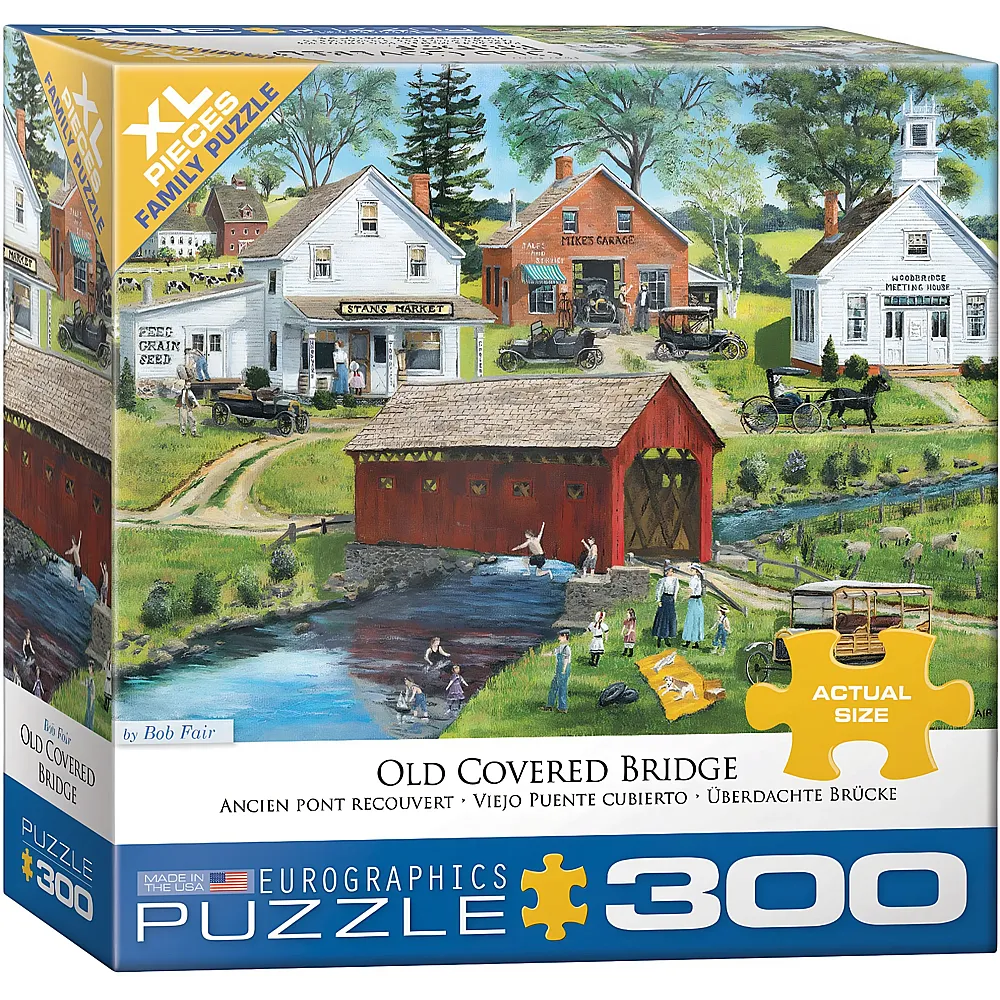Eurographics Puzzle Nostalgische Holzbr�cke - 300 Teile - Puzzle 105-300 Teile