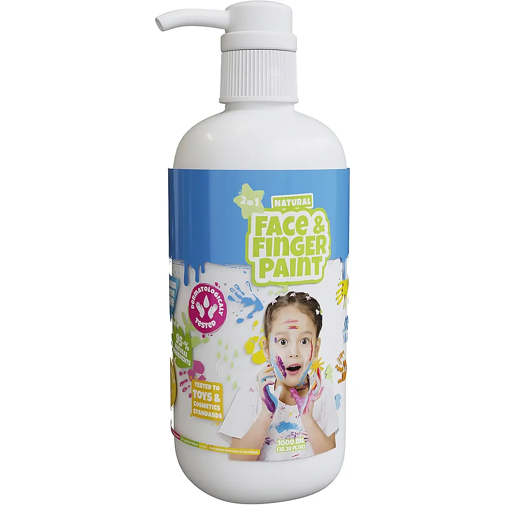 Boti Nat�rliche Gesichts- und Fingerfarbe Weiss - 1 L | Farbe & Kreide