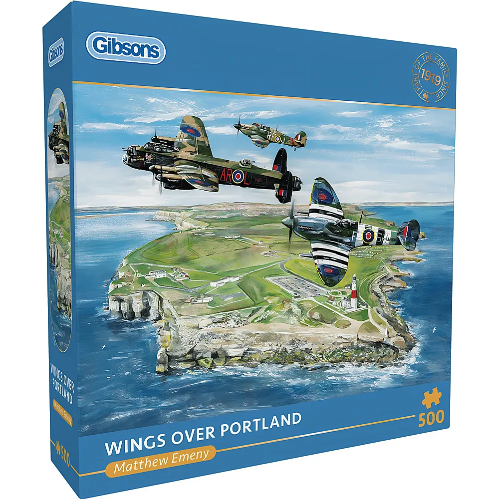 Gibsons Puzzle Matthew Emeny Flugzeuge �ber Portland - 500 Teile
