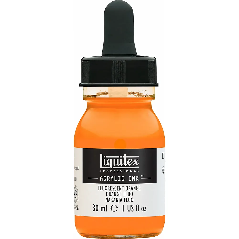 Liquitex Lqx Prof. Acrylic Ink 30ml Flasche Fluo Orange - Suche
