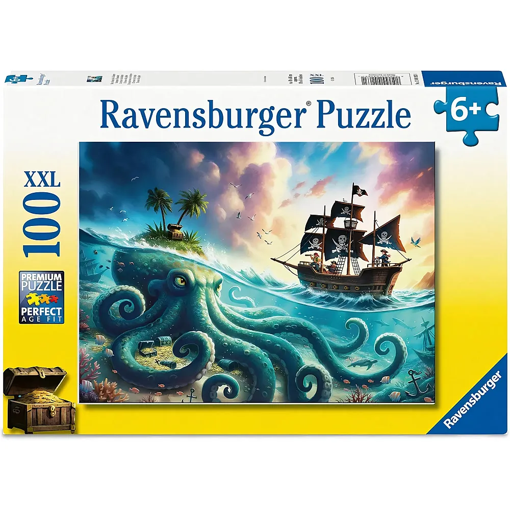 meinspielzeug - Ravensburger Puzzle Der Schatz des Kraken 100Teile | Puzzle 10-104 Teile