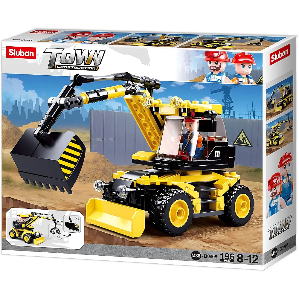 Sluban Town Bagger 196Teile