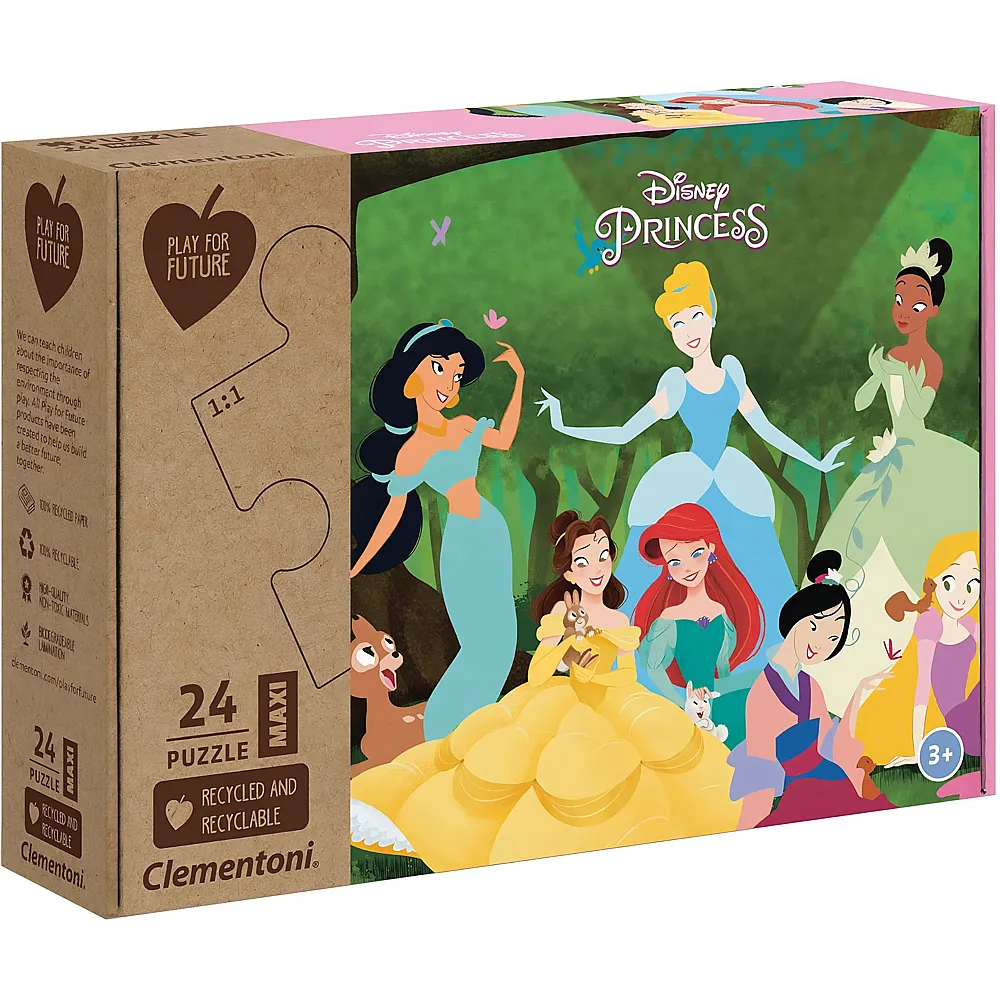 Clementoni Puzzle Supercolor Maxi Disney Princess - 24 Teile