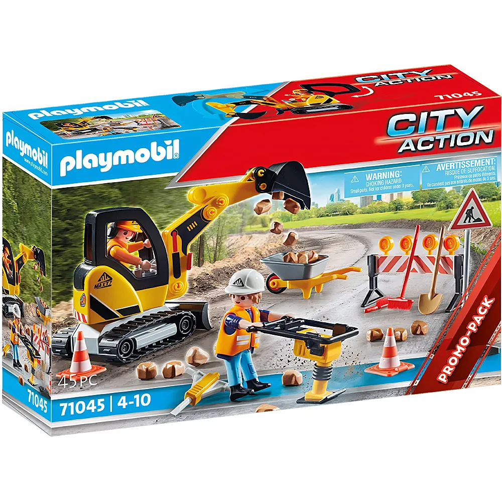 PLAYMOBIL City Action Strassenbau 71045