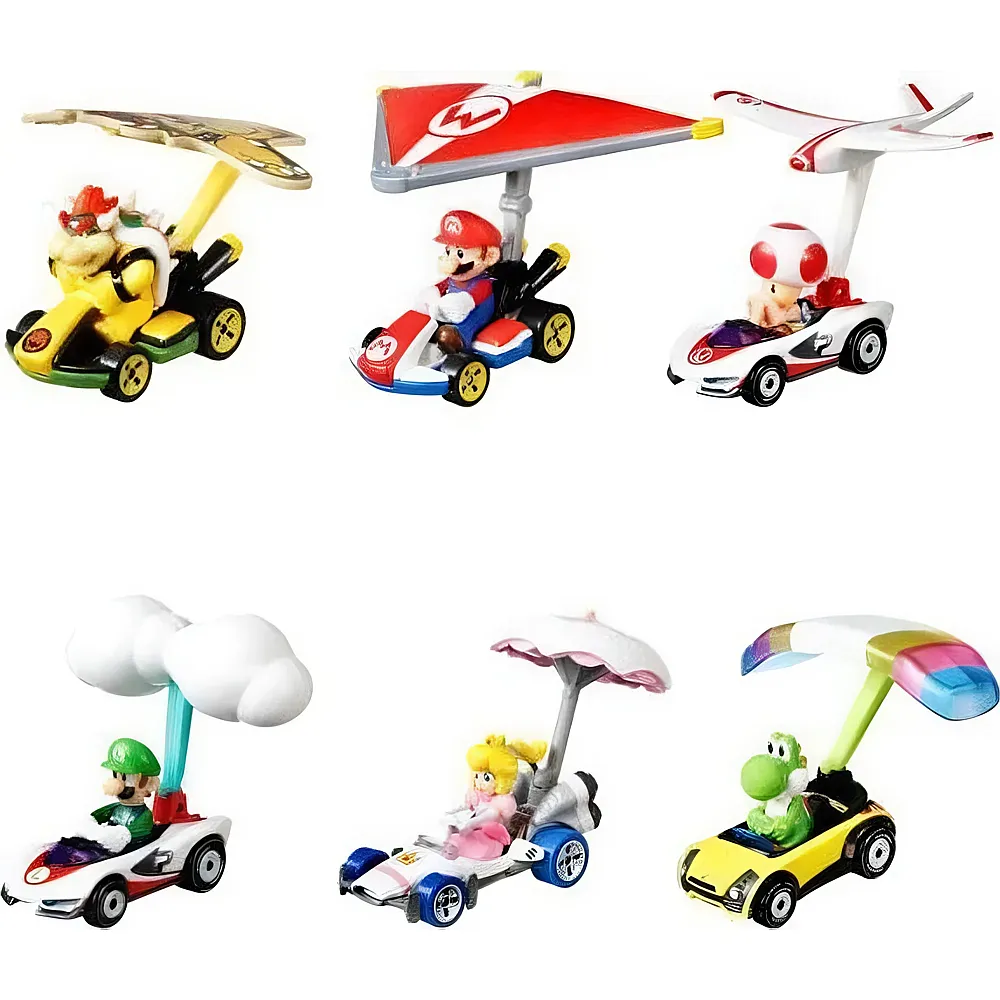 Hot Wheels Super Mario Mario Kart Glider Sortiment - 1:64 | Autos