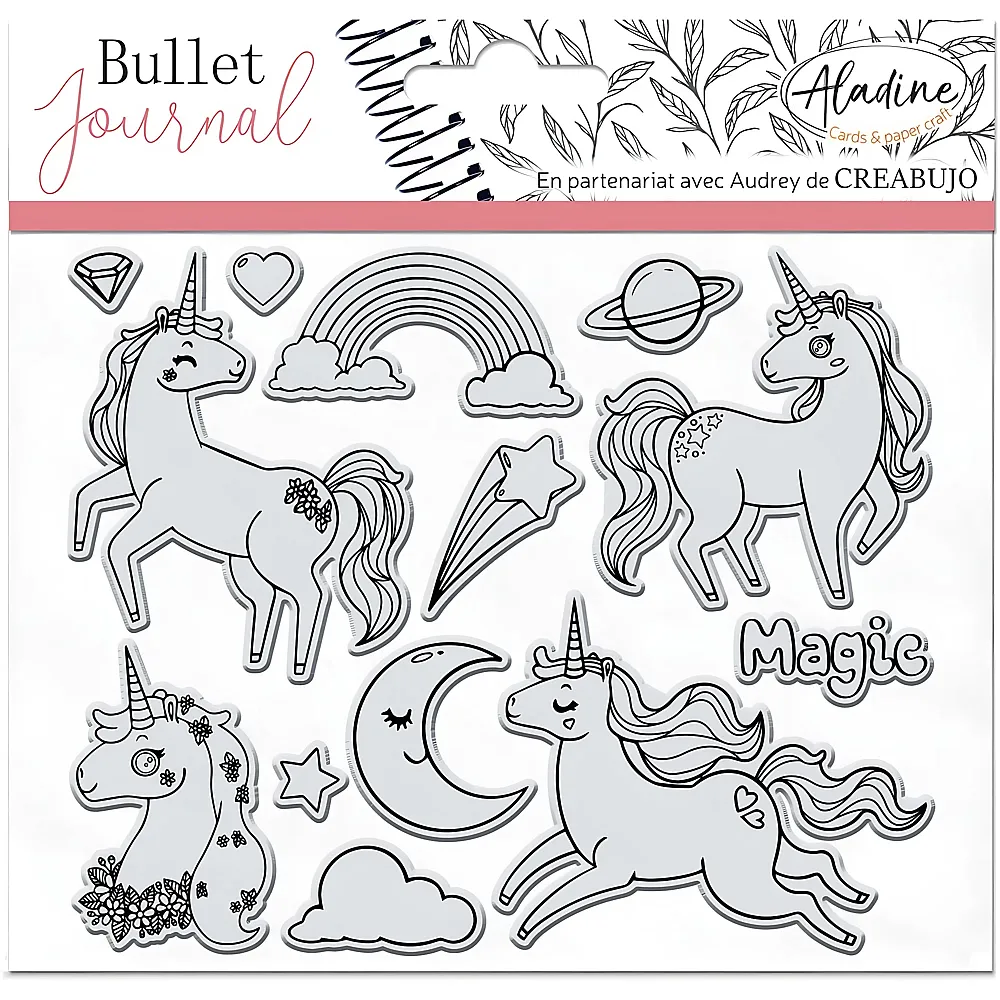 meinspielzeug - Aladine Bullet Journal Stempel Einh�rner | Stempelsets