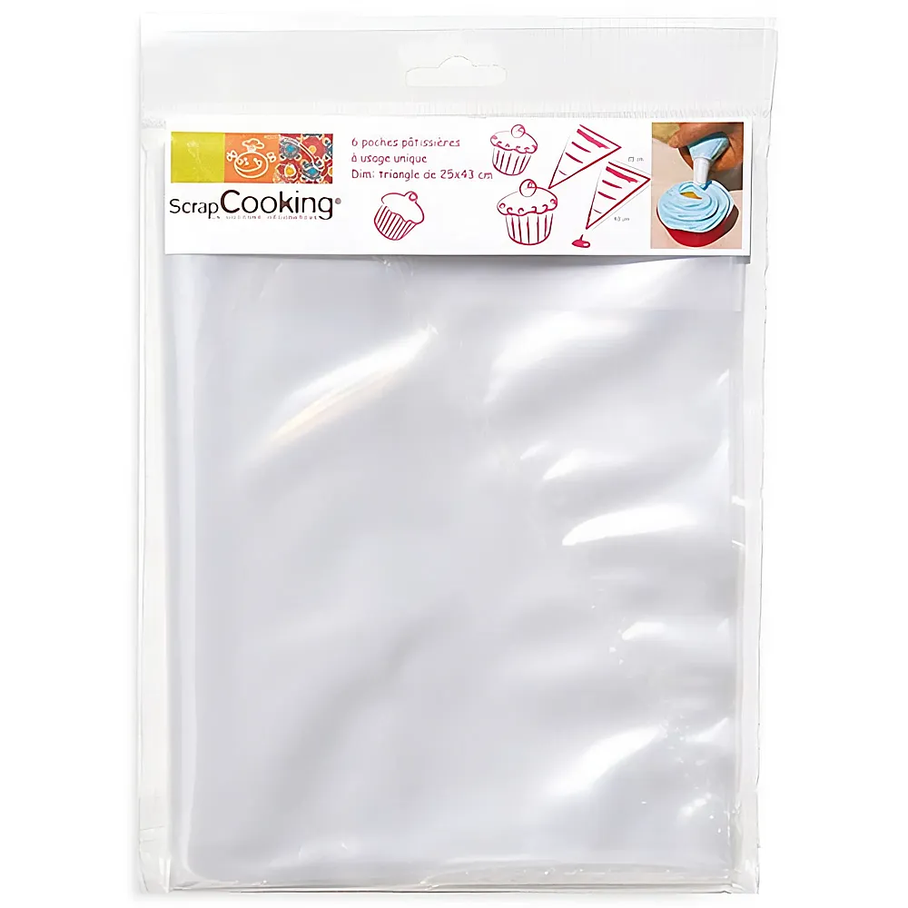 ScrapCooking Einmalspritzt�ten Patisserie - 6 Teile | Backen & Dekorieren