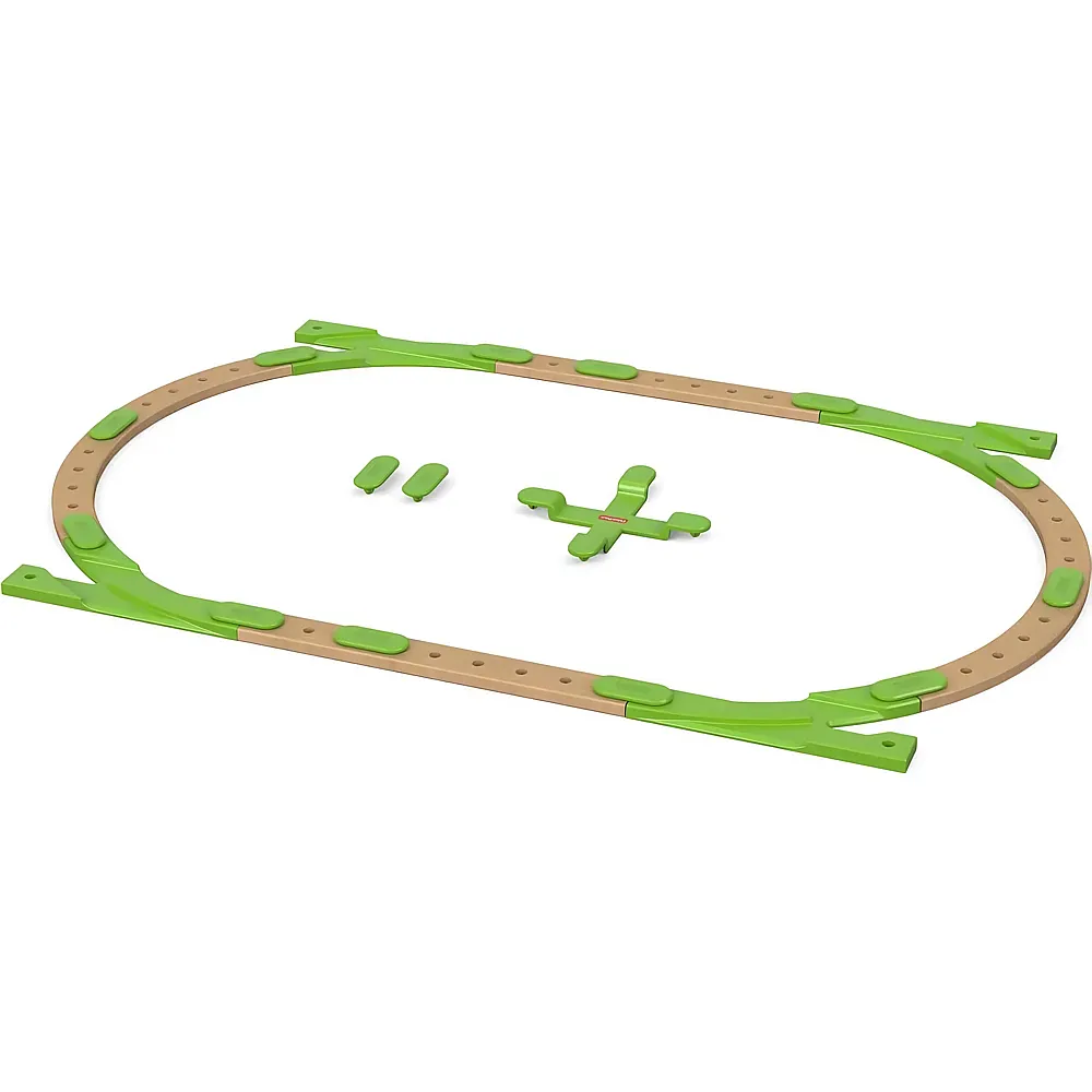Fisher-Price Wunder Werker Holzspielzeug Erweiterungsset Schienen aus FSC zertifiziertem Holz, Spielzeug ab 3 Jahren, Mehrfarbig