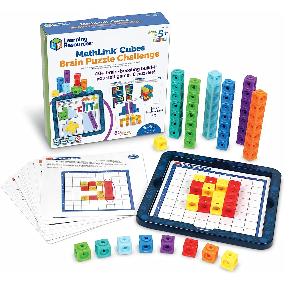 Learning Resources MathLink Denksportaufgaben mit Steckw�rfeln