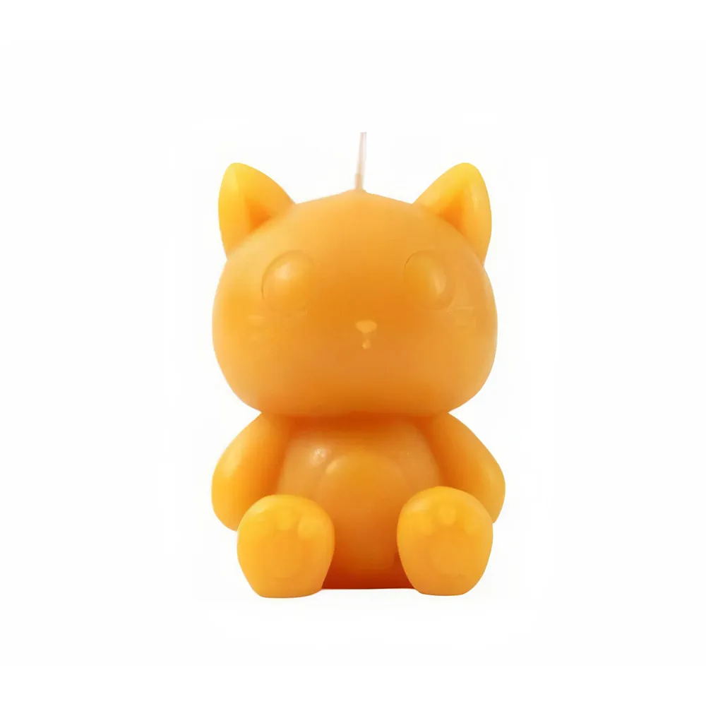 i-total CAT-Kerze gelbe 7 x 6 x 10cm