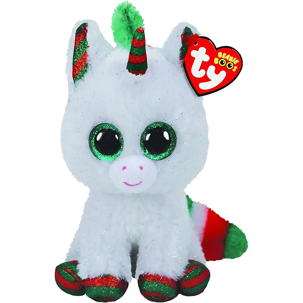 meinspielzeug - Ty Einhorn Weihnachten 15cm | Diverse Tiere Pl�sch