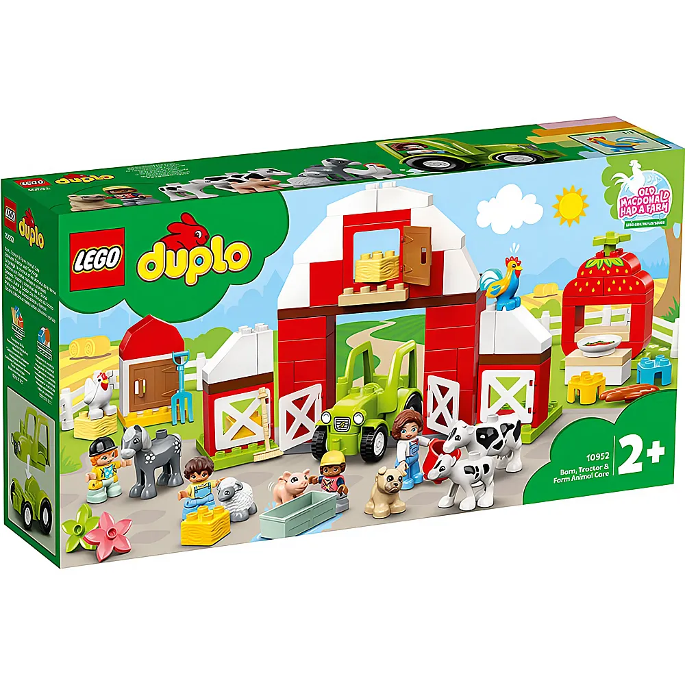LEGO DUPLO Bauernhof Scheune, Traktor und Tierpflege 10952