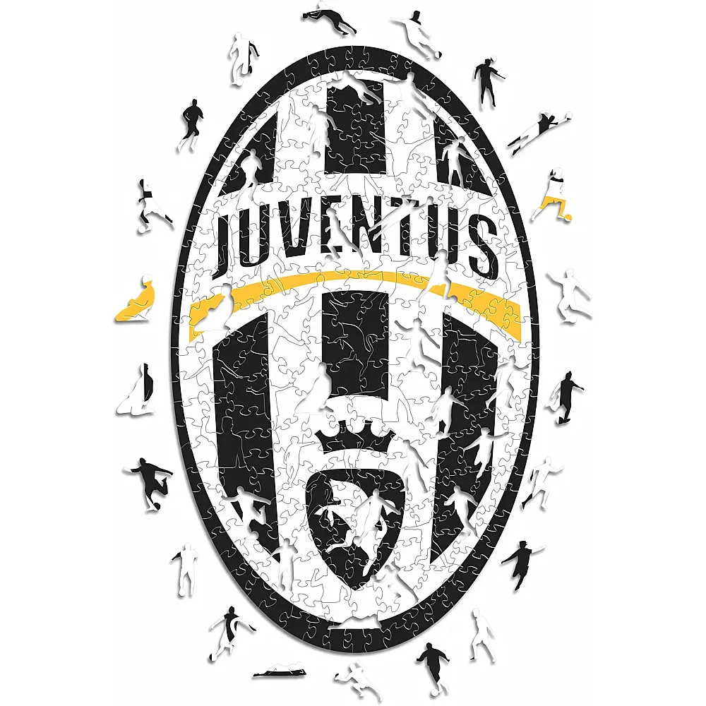 meinspielzeug - Iconic Puzzle Juventus Retro Logo 150Teile | Holzpuzzle