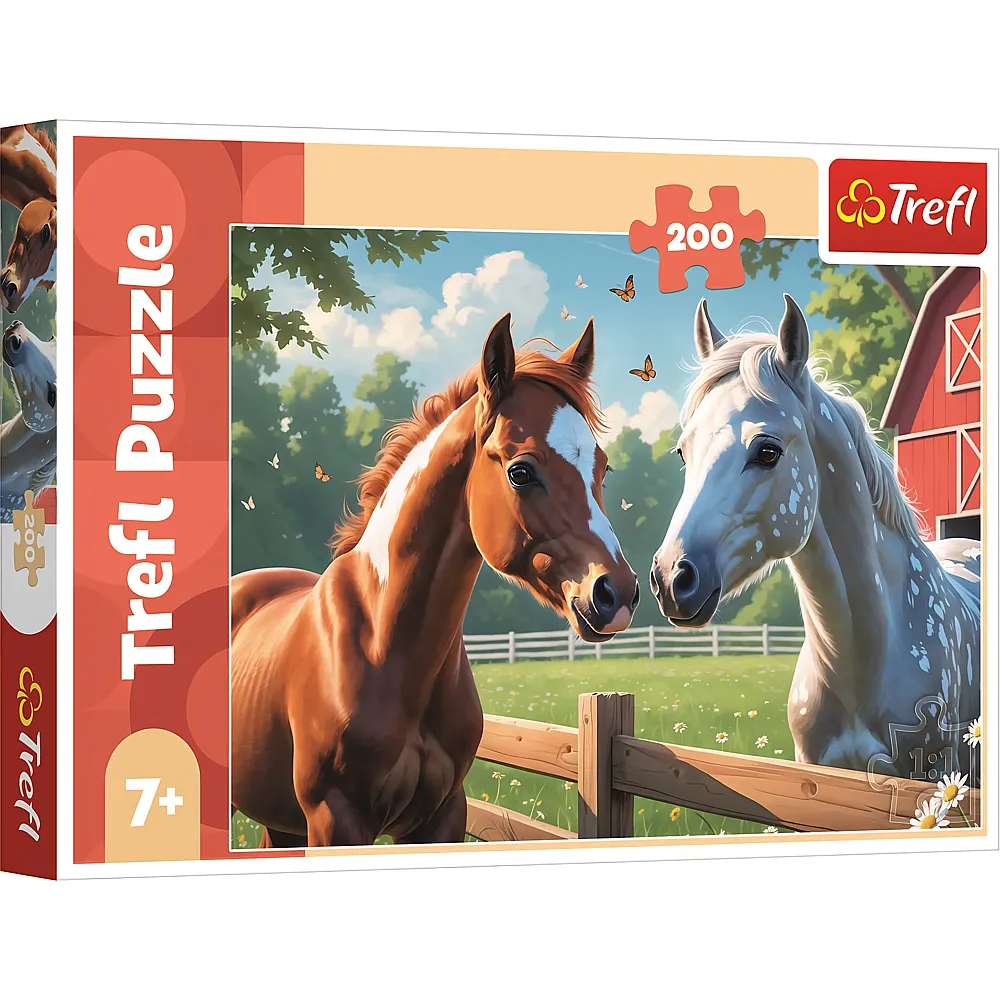 Trefl Puzzle Pferde auf der Lichtung - 200 Teile