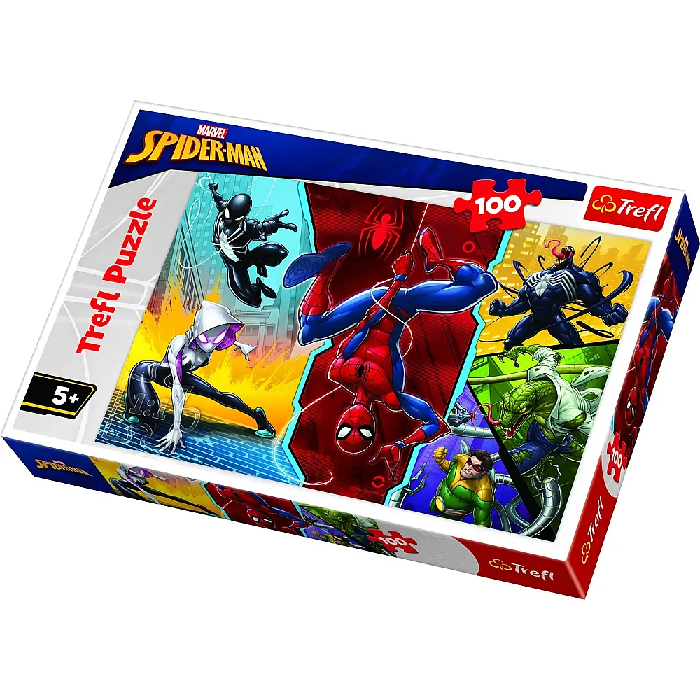 Trefl Puzzle Spider-Man - 100 Teile Spiderman - Puzzle 10-104 Teile