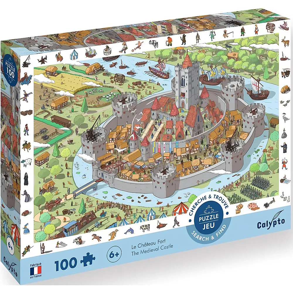 Calypto Puzzle Mittelalterburg 100Teile