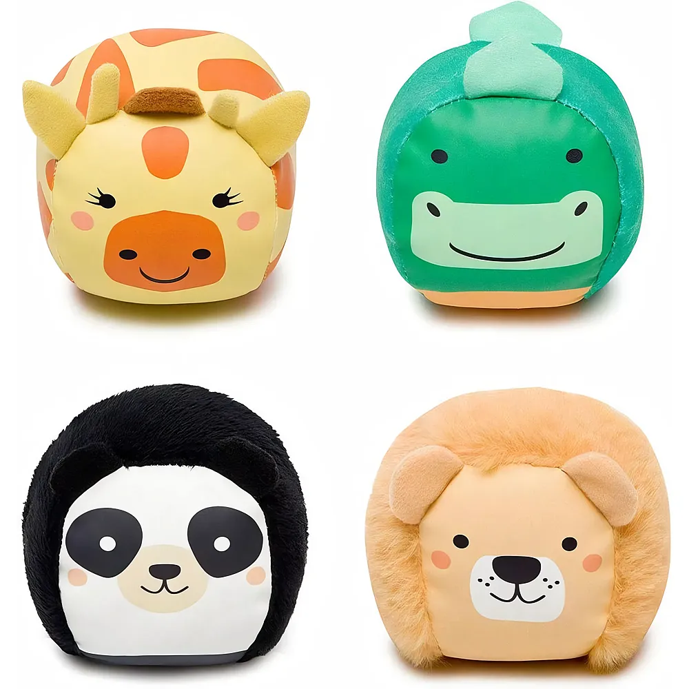 Little Big Friends Dooballs - Set OF 4 Plush Balls - Dschungel