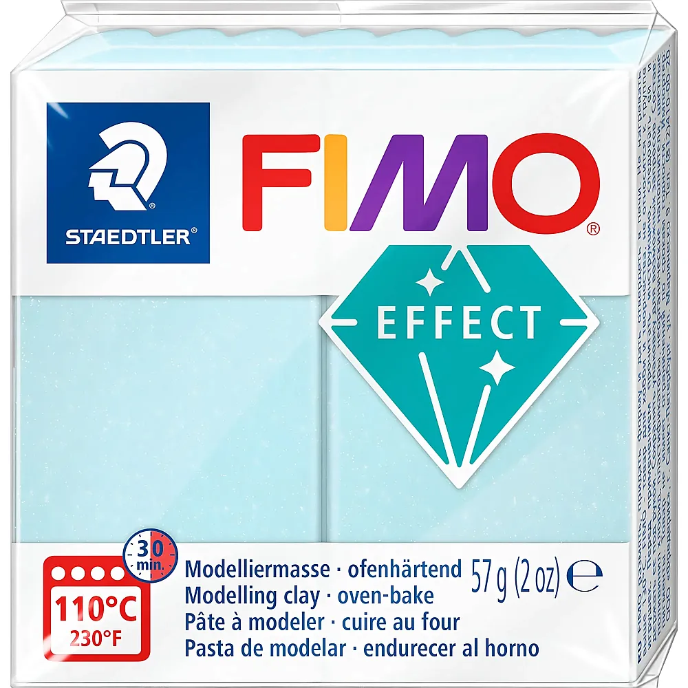 Fimo Effect Modelliermasse Eisblau - 57 g