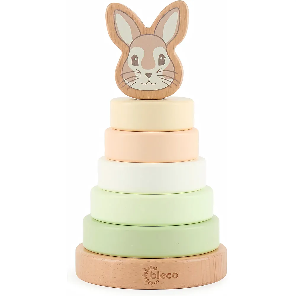meinspielzeug - Bieco Stapelturm Hase Fine - 7 Teile | Stapeln