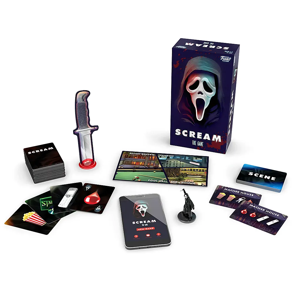 Funko Games Scream The Game Englisch ab 14 Jahren, 3-8 Spieler, f�r Fans des Films Scream