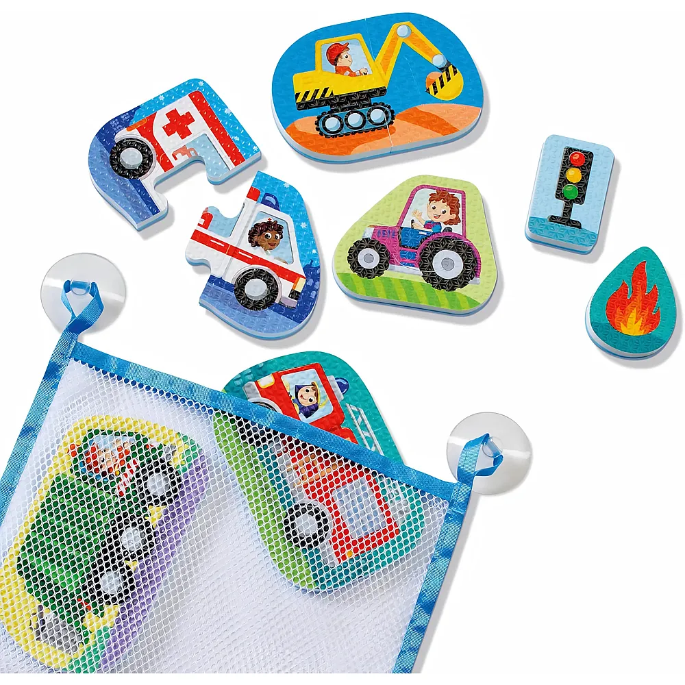 Ravensburger play+ Mein erstes Bade-Puzzle: Fahrzeuge
