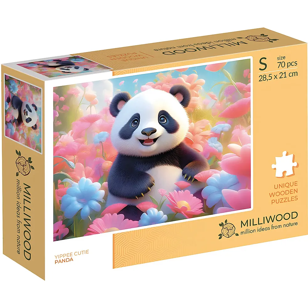 Milliwood Puzzle Panda - 70 Teile