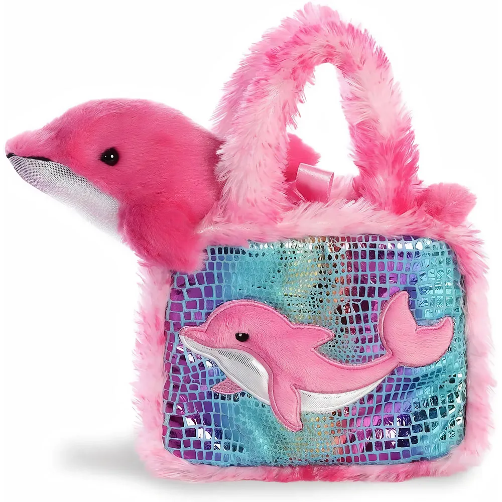 Aurora , Fancy Pal, Delfin, 20cm, Pl�schtier, pink/blau, Rose
