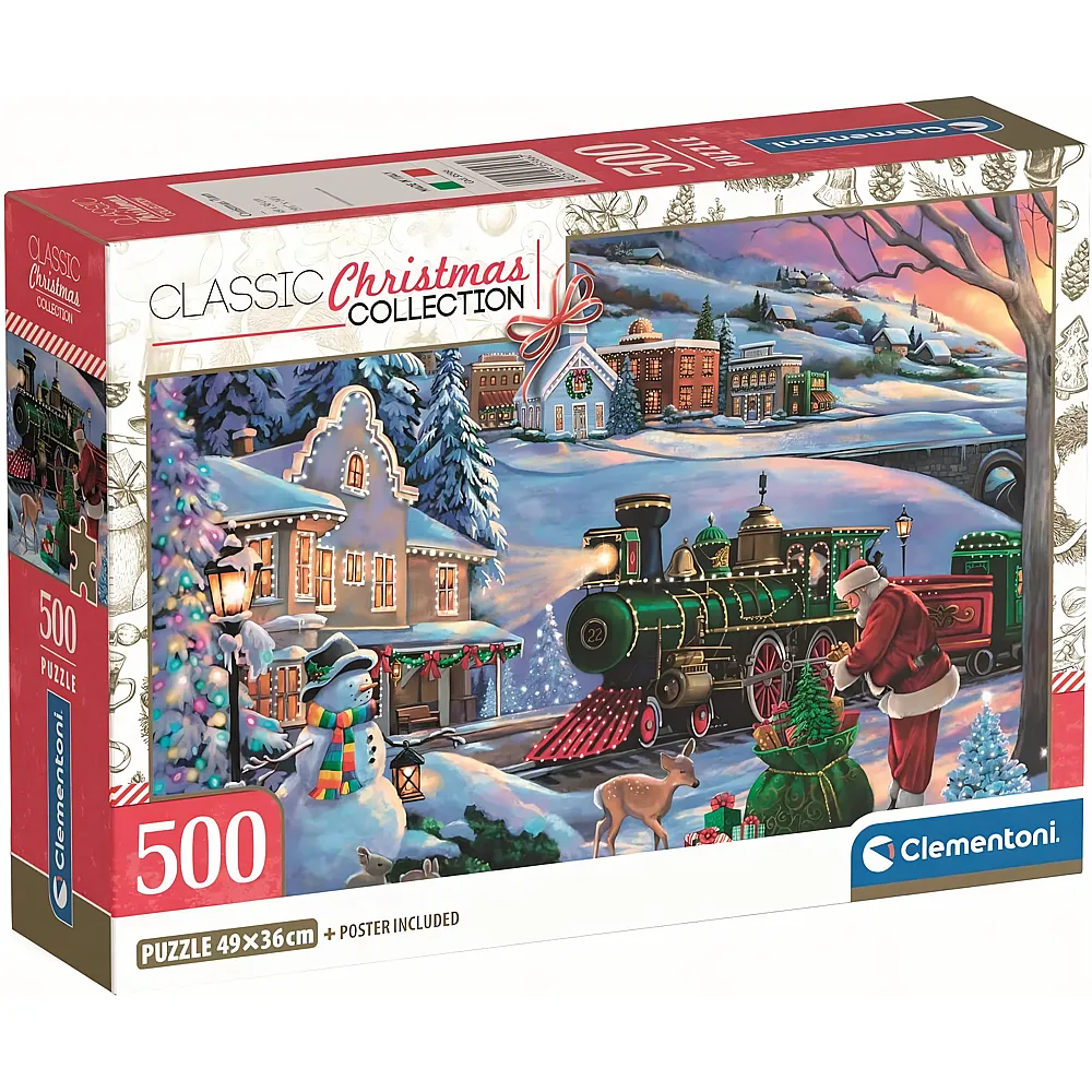 Clementoni Puzzle Weihnachtszug 500Teile