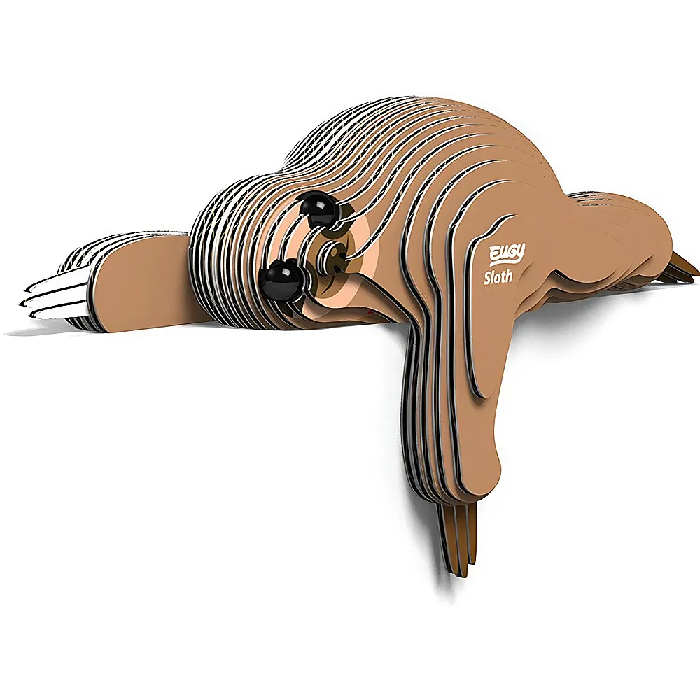 Eugy 3D Karton Figuren Faultier