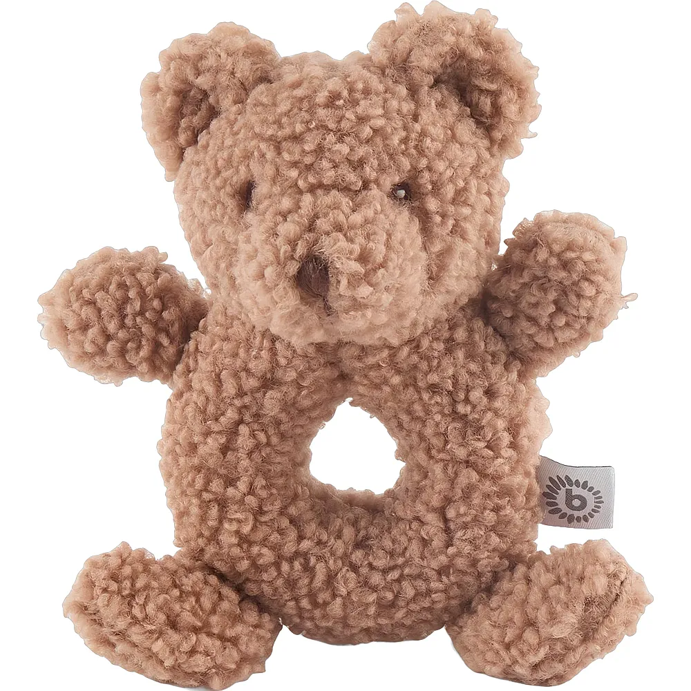 Bieco Ours en peluche Mika avec hochets - 18 cm