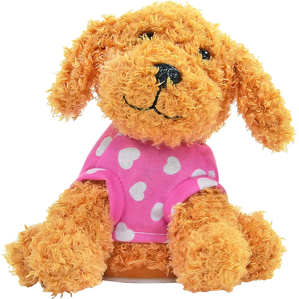 K�gler Labertier Barboncino nano Sissi con maglione rosa e funzione di riproduzione - 16 cm