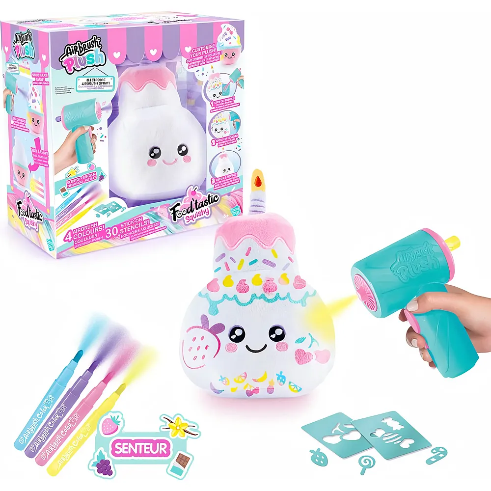 Canal Toys Airbrush Plush Food'tastic Squish