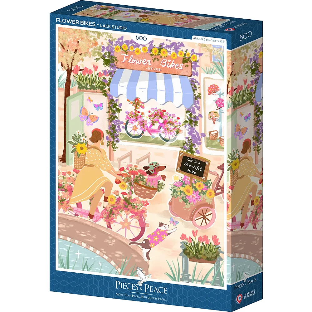 Pieces & Peace Puzzle Blumenfahrr�der - 500 Teile