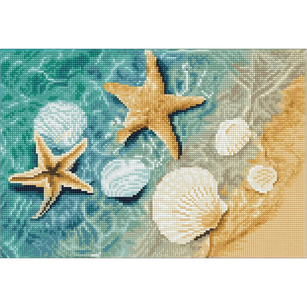 Diamond Dotz Muscheln und Seesterne