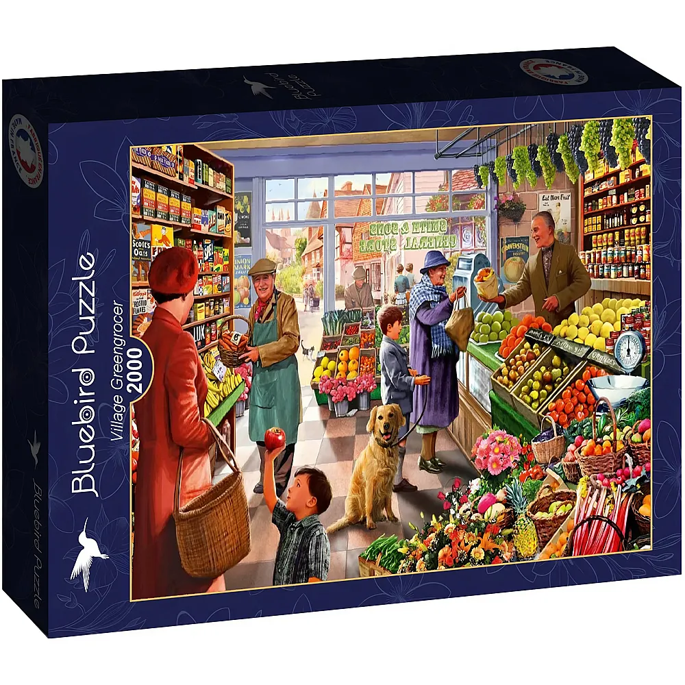 Bluebird Puzzle Village Greengrocer - 2000 Teile